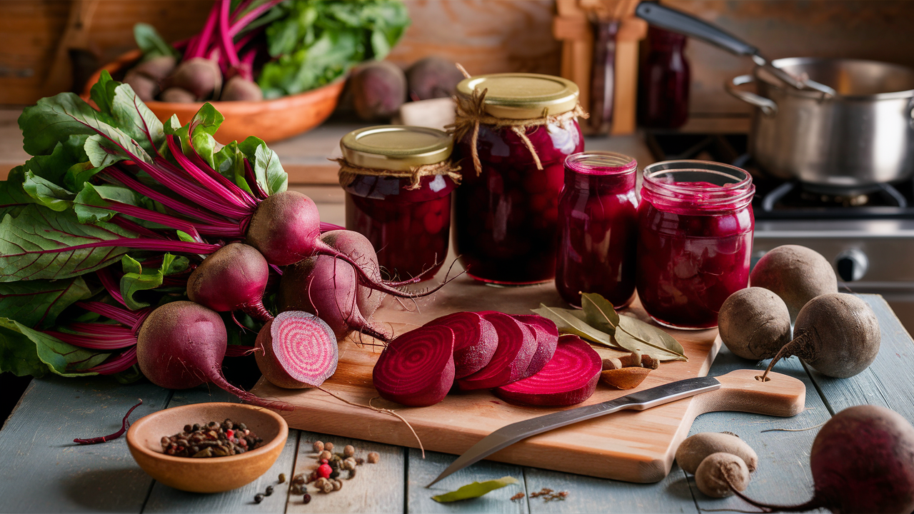 Photo showing canned Beets Pickle